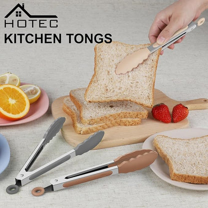 Hotec Mini Silicone Kitchen Tongs