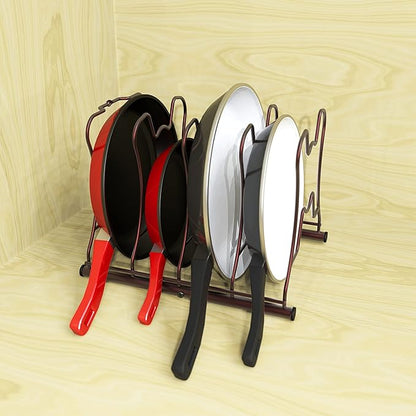 Simple Houseware Cabinet Pantry Pot and Pan Organizer Holder Rack