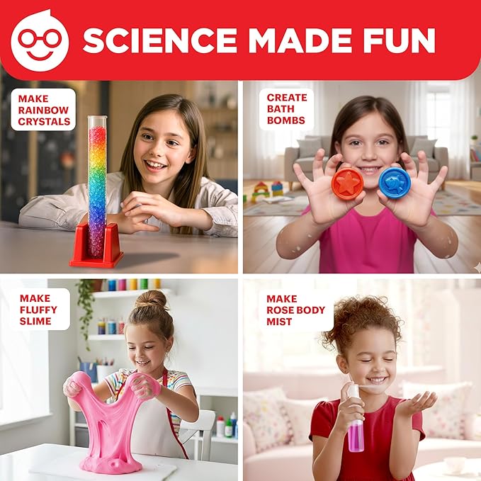 Doctor Jupiter Girls' Science Kit for Kids Ages 8-10-12-14 | Birthday Gift Ideas for 8,9,10+ Year Old Girls | Chemistry Set, STEM Toy Kit with 135+ Experiments | Learning & Educational Projects