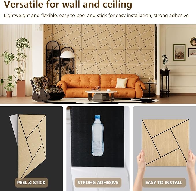 ARMURO 4 Packs Acoustic Wall Panels