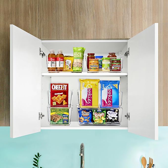 Sorbus Stackable Storage Bins Open Front