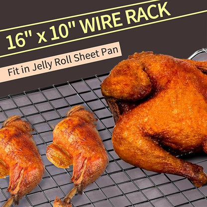 Briout Cooling Rack for Baking, Thick Wire Cookie Rack for Cooking, Oven Safe