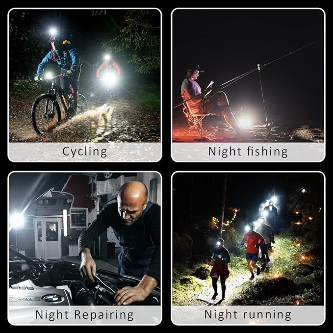 MAKDAK COB Rechargeable Keychain Flashlight 4Pack, High Lumen Super Bright LED Work Light with Magnet,Clip,Bottle Opener for Dog Walking,Car Repair, Emergency,Camping,EDC