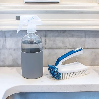 Unger Multi-Purpose Counter and Fixture Scrub Brush, Non-Slip Small Household