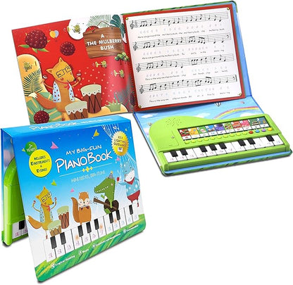 Kids Piano Book Toys - 20 Keys Kids Keyboard Piano Educational Music Toys, Children Gifts & Toddler Toys for 3 4 5 Year Old Boys and Girls