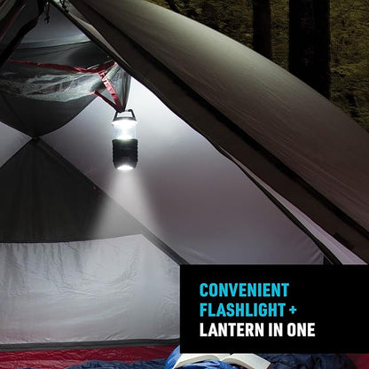 Nite Ize Radiant 200 Collapsible LED Lantern and Flashlight - 200 Lumen Convertible LED Lantern to Flashlight - Compact Essentials for Camping & Hiking Gear