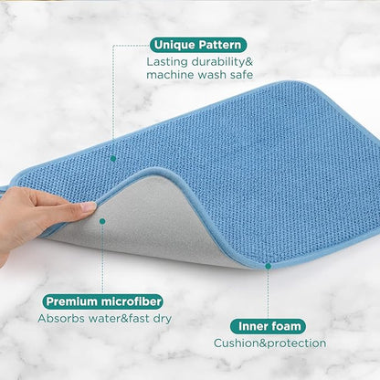 GeeRic Microfiber Dish Drying Mat, Super Absorbent Kitchen Dish Drying Pad