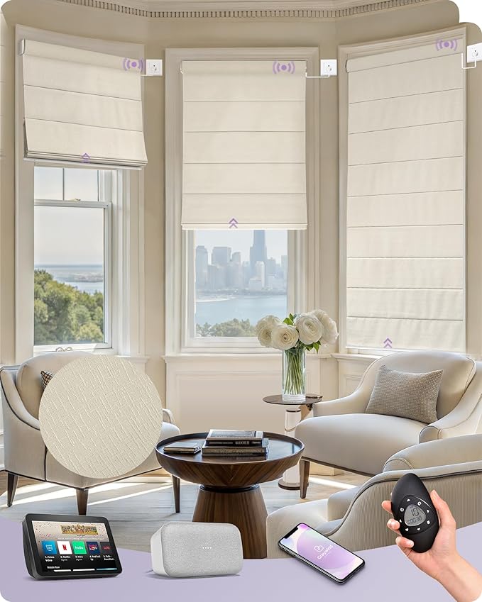 Graywind Smart Roman Shades Compatible