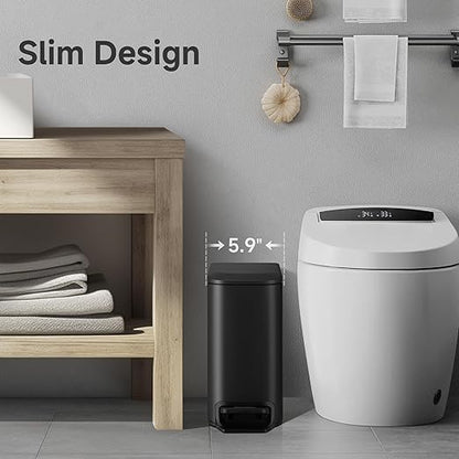 TIPGO Slim Bathroom Trash Can