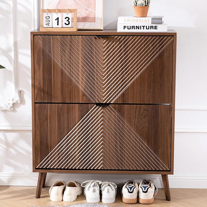 Shoe Cabinet Storage, Farmhouse Freestanding Organizer