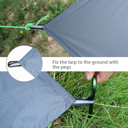 GEERTOP Portable Waterproof Tent Footprints Lightweight Camping Tent Ground Sheet Mat Sunshade Shelter for Outdoor Backpacking Hiking Picnic Travel