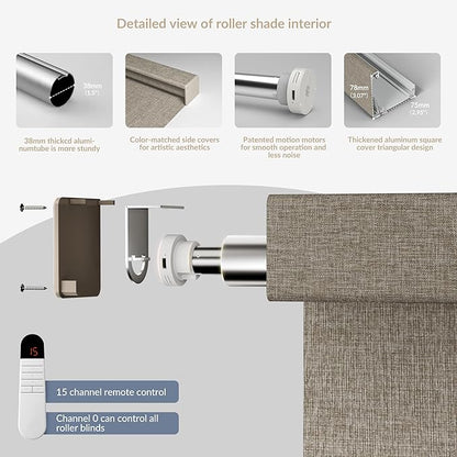 Boolegon Motorized Roller Blinds