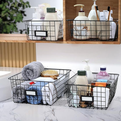 8 Set, Extra Large Wire Baskets
