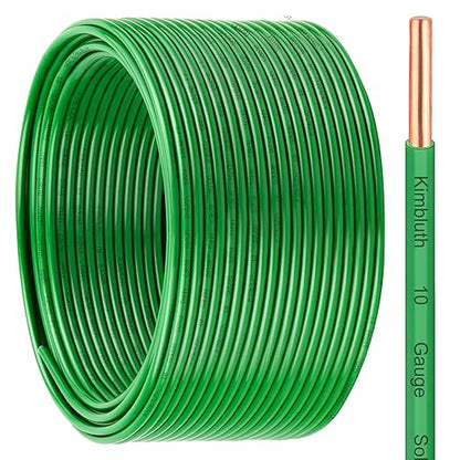 THHN Wire 10 Gauge 150 FT OFC Electrical Wire, 10 AWG Solid Copper Wire Rated