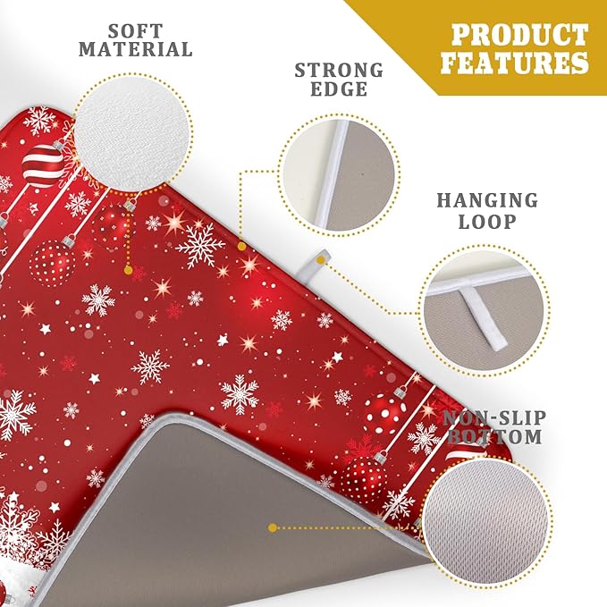 Giwawa Xmas Balls Dish Drying Mat
