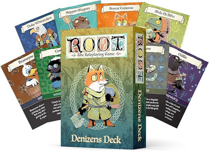 Magpie Games Root The Roleplaying Game: Denizens Deck Expansion – 55 Fully Illustrated NPC Cards
