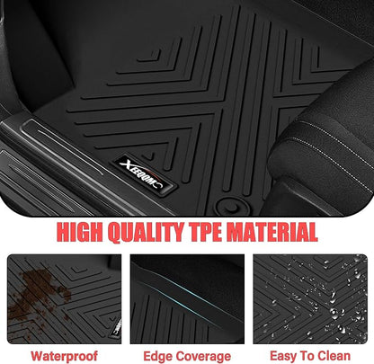 Floor Mats for 2021-2026 Kia Sorento 6&7 Seats (not for Hybrid) Trunk Mat with Backrest Mat All Weather TPE Rubber Cargo Liner Back Seat Cover 3rd Row for 2026 Kia Sorento Accessories
