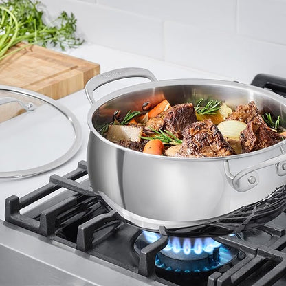 Cuisinart PureClad™ Triple Ply Stainless Steel 4.5 Qt. Dutch Oven w/Cover