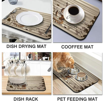 Coffee Bar Mat Accessories for Countertop