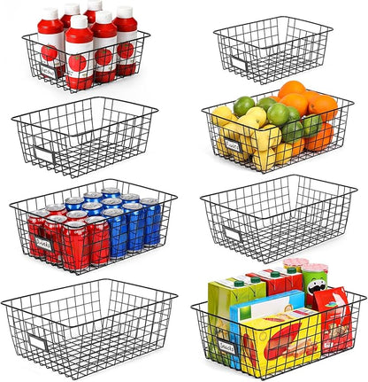 8 Set, Extra Large Wire Baskets