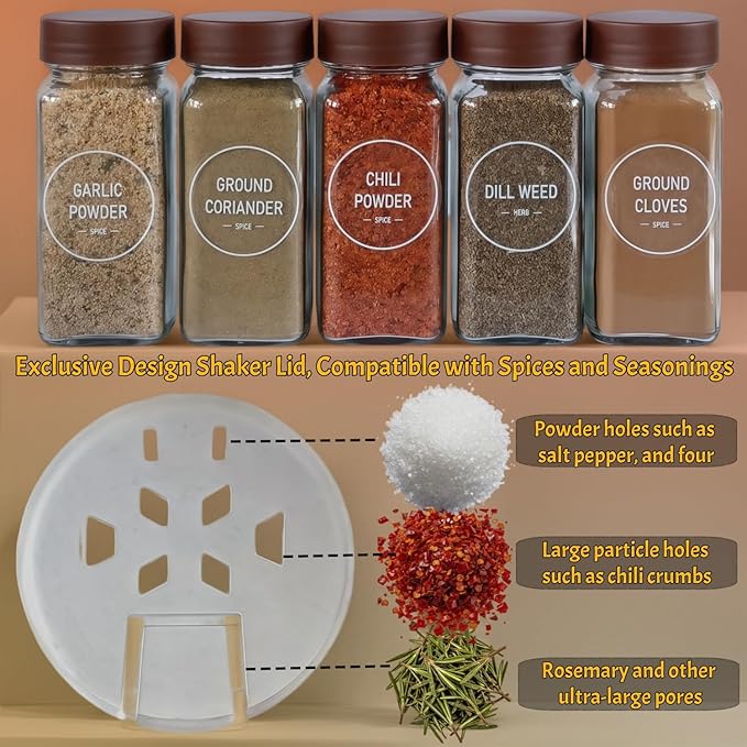 Spice Jars with Labels