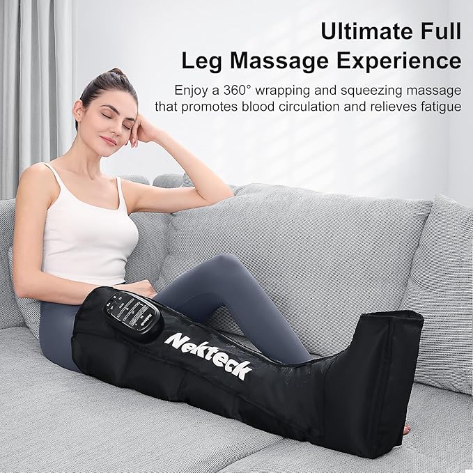 Nekteck Cordless Leg Compression Massager, FSA Eligible Massage Tools