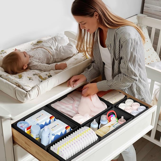 DIMJ Drawer Organizer Clothes Storage