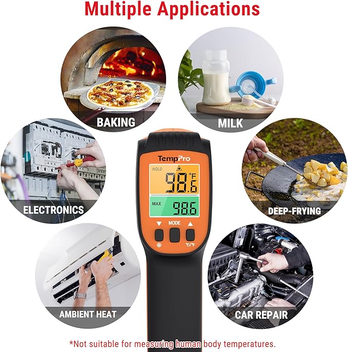 TempPro TP450 2 Laser Temperature Gun