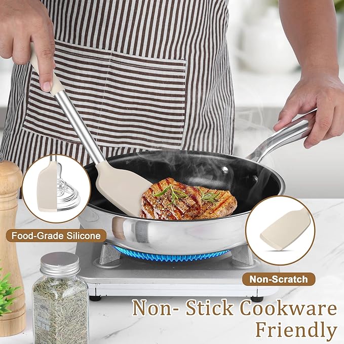 TeamFar Cooking Utensils Set, Heatproof & Healthy, Nonstick & Easy Clean