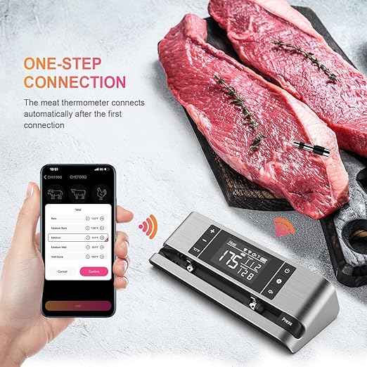 Wireless Smart Meat Thermometer