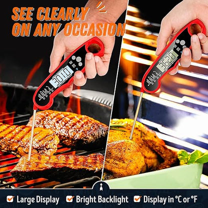 Instant Read Meat Thermometer for Grill and Cooking, Fast & Precise Digital