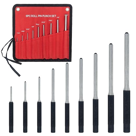 9-Piece Roll Pin Punch Set