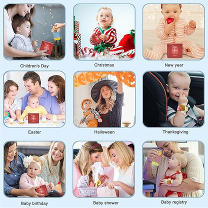 Bloobloomax Baby Rattles Toys for 0-12 Month, Infant Girl Boy Toys for Babies 3-6 Months, Newborn Hand & Foot Toys for 0 to 9 Months, Baby Shower Gifts Set with Wrist Rattle Socks