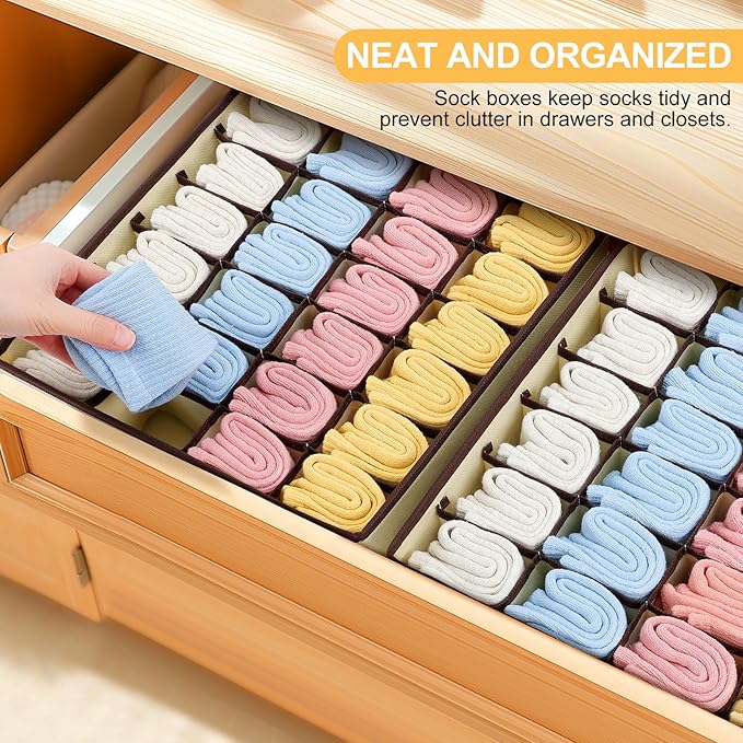 Joyoldelf Sock Organizer Drawer Organizer