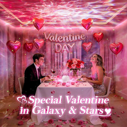 One Fire Galaxy Projector 360 Modes+15 White Noise+Bluetooth Star Projector