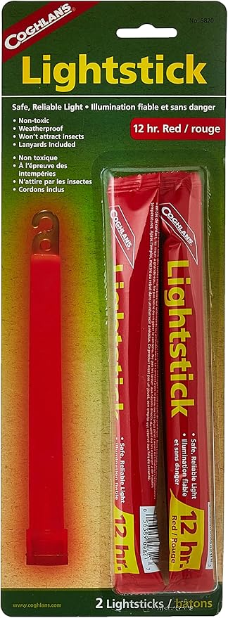 Coghlan's Lightsticks, Red, 2-Pack