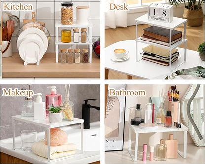 Marsui 4 Pcs Kitchen Organizer Accessories Set Cabinet Organizer Shelf and
