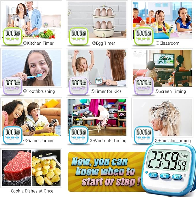 Antonki 2 Pack Classroom Timers