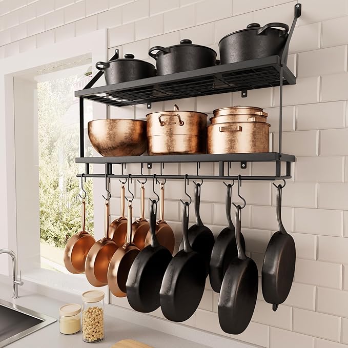 KES 30-Inch Kitchen Pot Rack