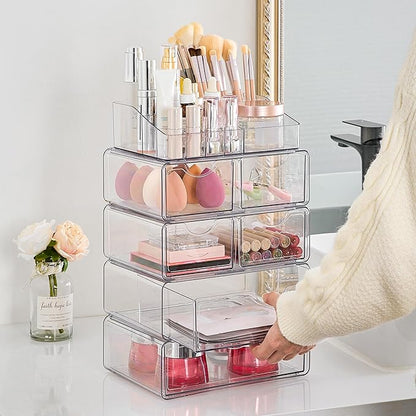 Vtopmart 5 Tier Clear Makeup Organizer