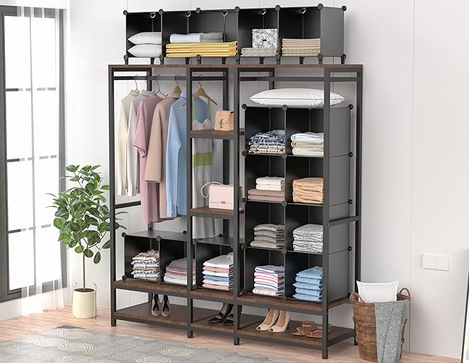 HOMIDEC Closet Organizers and Storage, 16 Cube Storage Organizer, Closet