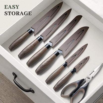 Astercook Knife Set, 13-Piece Kitchen Knives Set