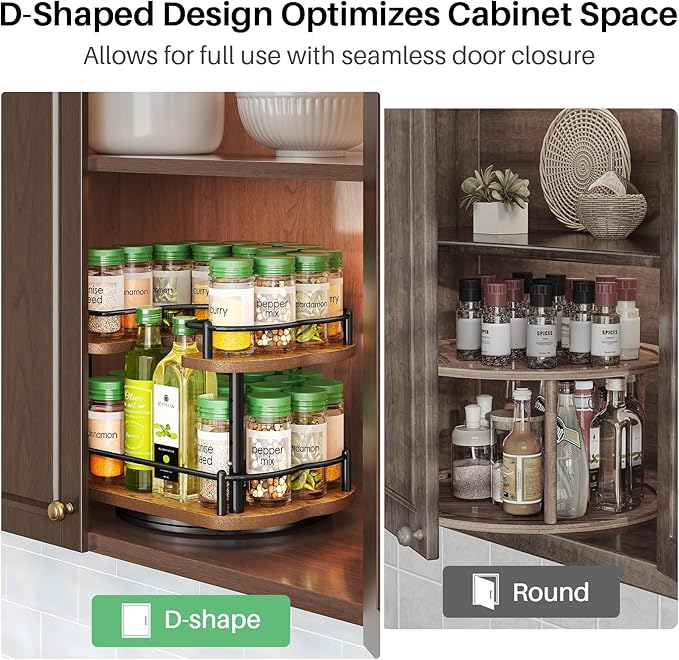 Spice Rack Organization for Cabinet
