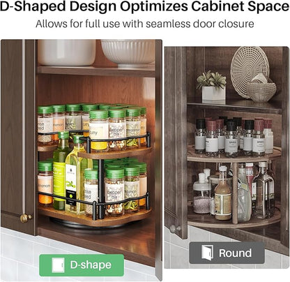 Spice Rack Organization for Cabinet