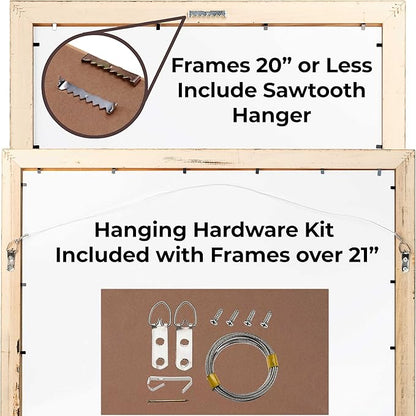 8x10 Shadow Box Frame Black | 1 Inch Deep Solid Wood Shadowbox Display Frame |
