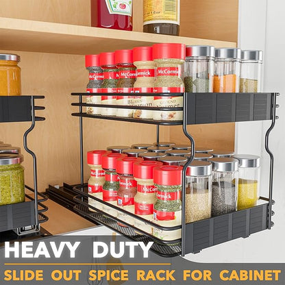 SpaceAid Pull Out Spice Rack Organizer