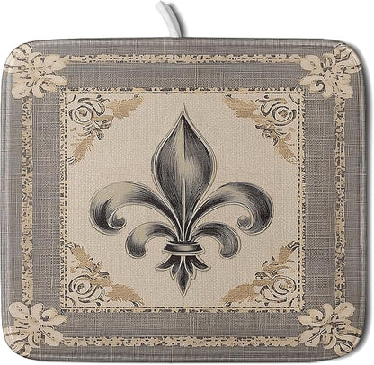 Giwawa Mardi Gras Dish Drying Mat
