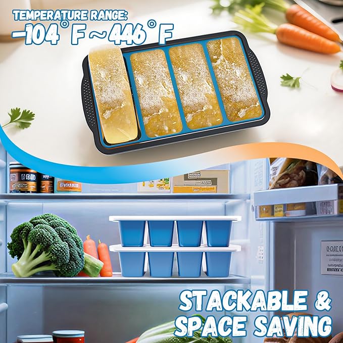 GORCI Silicone Soup Freezer Trays