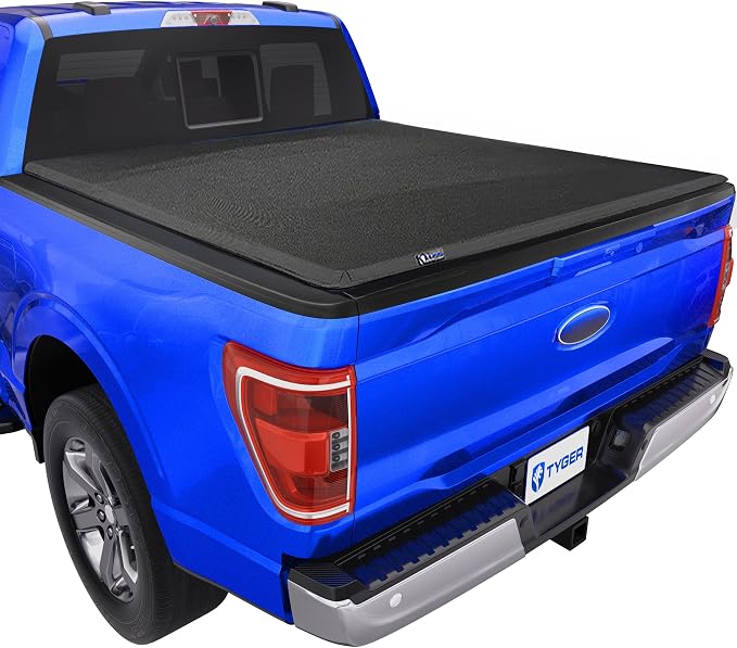 Tyger Auto T3X Soft Tri-Fold in Fabric Truck Bed Tonneau Cover Compatible with 2021-2026 Ford F-150; Lightning | 5.5' (67") Bed | TG-BC3F1064X