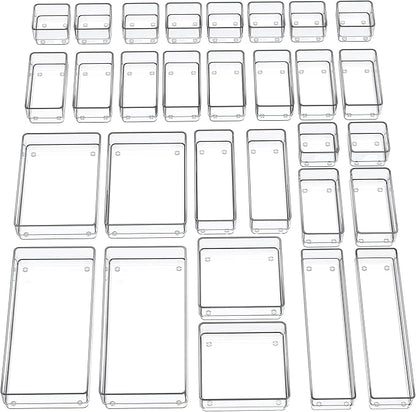 SMARTAKE 30-Piece Drawer Organizer